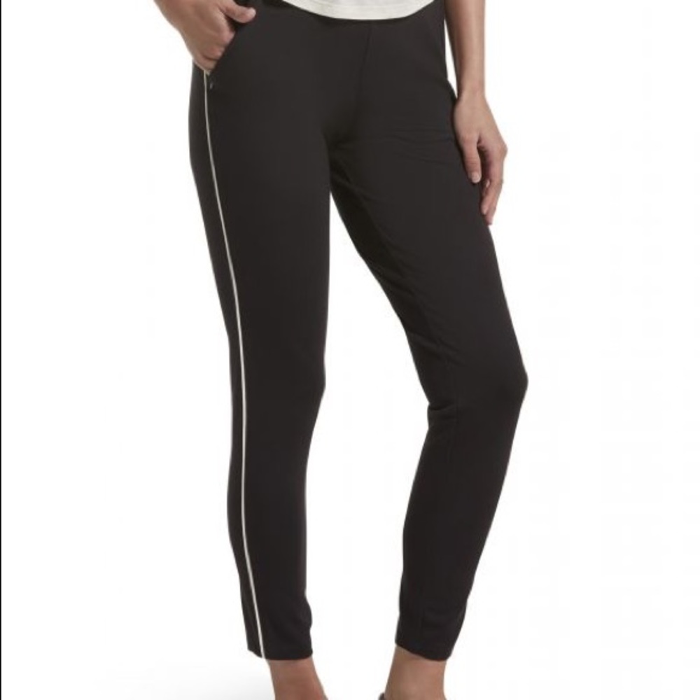 Hue black pinstriped joggers xL